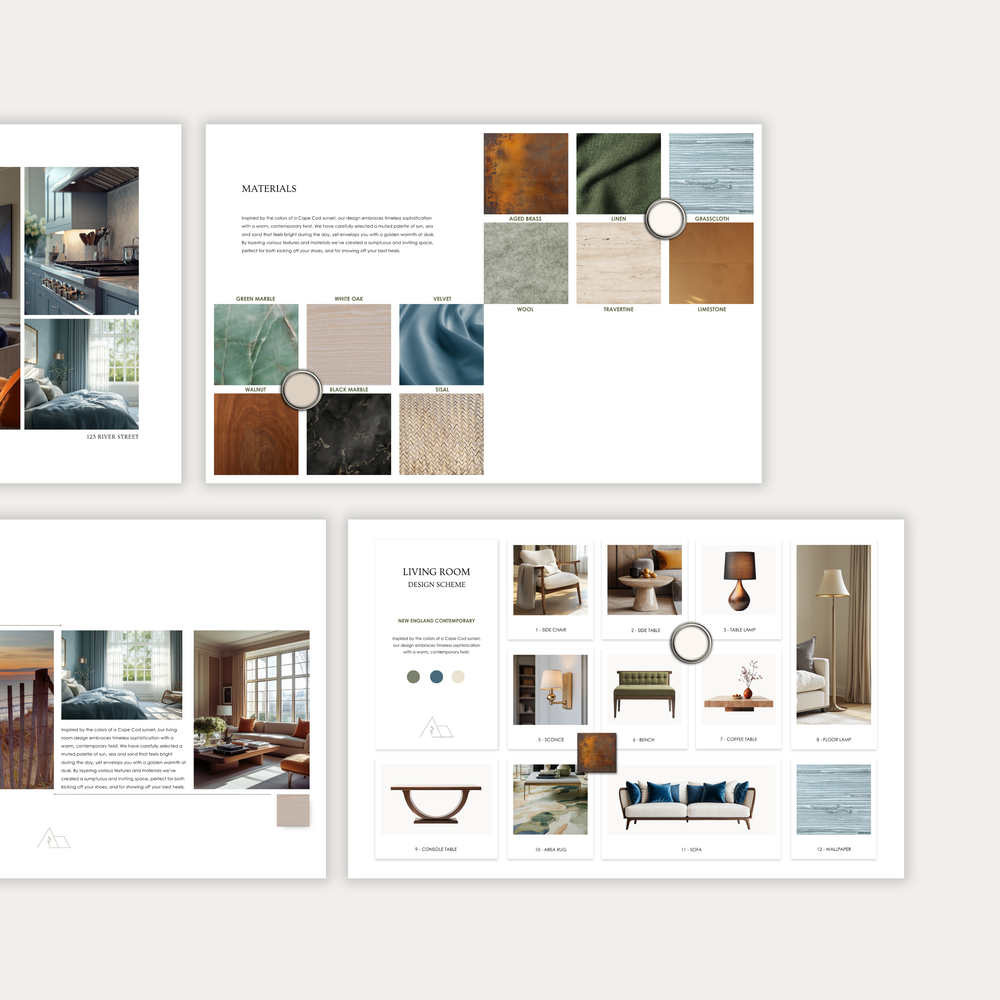 
                  
                    Image 3 of three showing the pages and layout of the customizable Design Presentation template from the LSI Workshop Alex Collection.
                  
                