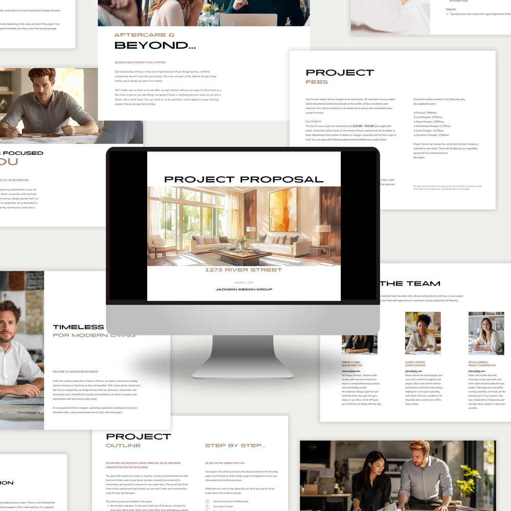 
                  
                    The interior design Project Proposal template from the LSI Workshop Jackson Collection.
                  
                