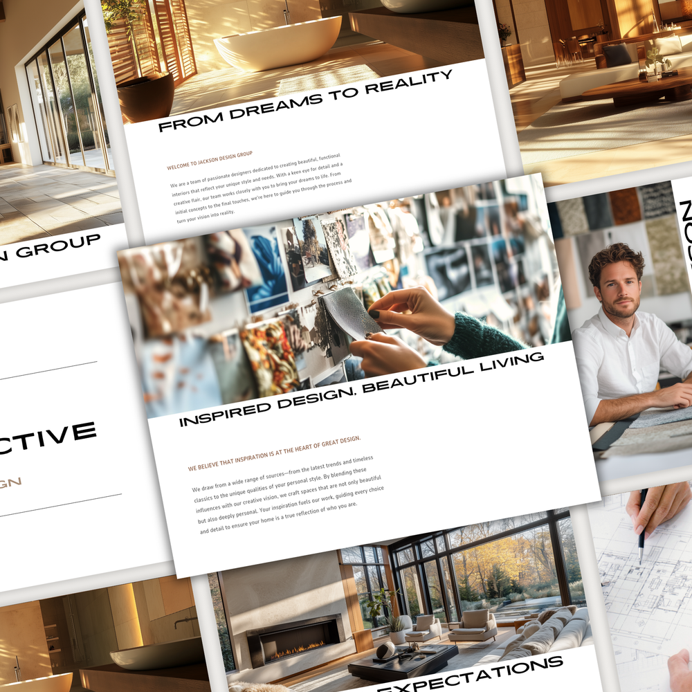 
                  
                    Professionally designed pages from the LSI Workshop Client Experience Guide template. Part of the Jackson Collection.
                  
                