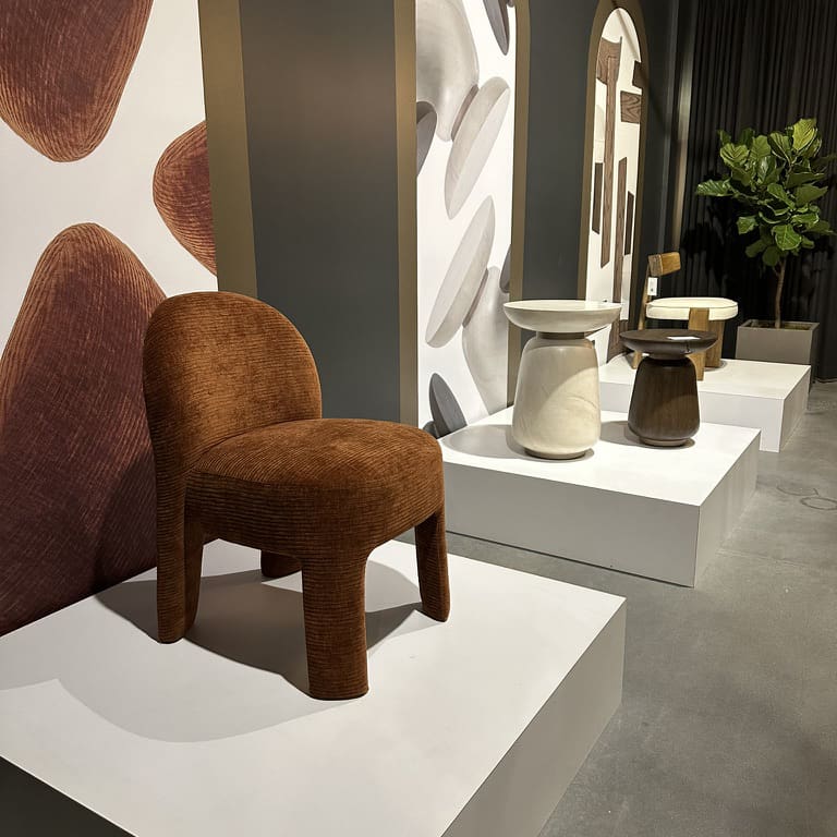 A chair showcased at High Point Furniture Market.